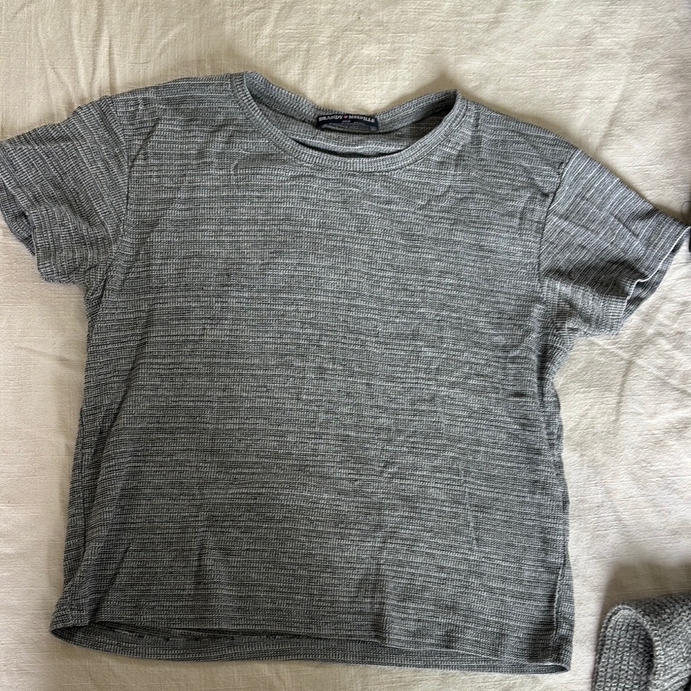 Gray Short Sleeve T-Shirt Brandy Melville